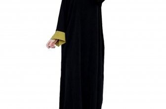 4Clovers Plus Size O-Neck Muslim Women Islamic Splice Pure Color Middle East Long Dress