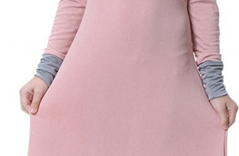 Ababalaya Muslim Islamic Girl’s Soft O-Neck Full Length Long Maxi Runway Abaya Dress Ababalaya