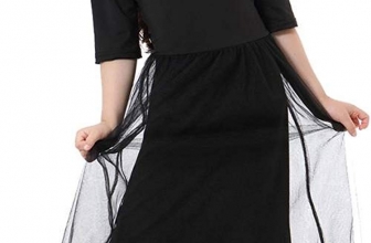 Ababalaya Muslim Islamic Girls Soft O-Neck Half Sleeve Mesh Splicing Long Maxi Dress