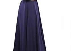 Abetteric Women Long Sleeve Stitch Islamic Muslim Long Maxi Dresses