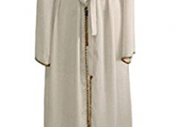 Abetteric Women’s Middle East Muslim Abaya Waist Notch Collar Dress