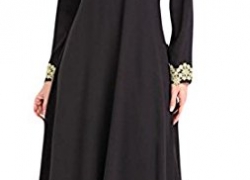 Alion Women’s Kaftan Abaya Islamic Muslim Women Long Dress Alion