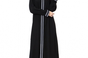 AMLLY Muslim Kaftan Dubai Long Sleeve Dress For Women Islamic Clothing Abaya Gown For Girls AMLLY
