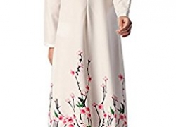 Aro Lora Women’s Floral Arab Kaftan Abaya Muslim Maxi Long Dresses Aro Lora