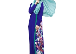 Aro Lora Women’s Islamic Floral Abaya Apparel Jilbab Muslim Dress Kaftan Aro Lora