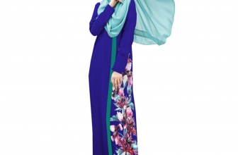 Aro Lora Women’s Islamic Floral Abaya Apparel Jilbab Muslim Dress Kaftan Aro Lora
