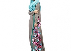 Aro Lora Women’s Islamic Floral Abaya Apparel Jilbab Muslim Dress Kaftan Aro Lora