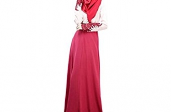 Aro Lora Women’s Kaftan Abaya Jilbab Islamic Muslim Long Sleeve Maxi Dress Aro Lora