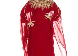 Athena Kaftan for Women Long Sleeve Chiffon Maxi Dress Formal Gown Evening Dress