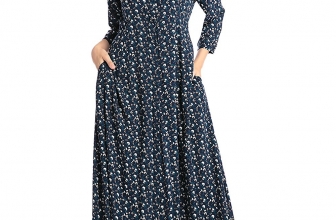 Baya Boho Style Long Sleeve Maxi Dress For Women Shirt Dresses Floral Print Vintage Muslim Robe Kaftan Baya