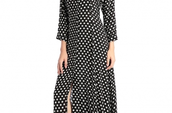 Baya Boho Style Long Sleeve Maxi Dress For Women Shirt Dresses Floral Print Vintage Muslim Robe Kaftan