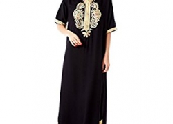 Baya Muslim abaya caftan dubai dress for women Islamic clothing rayon gown jalabiyas
