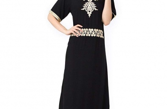 Baya Muslim Kaftan Dubai Half Sleeve Dress with Embroidery for Women Islamic Clothing Rayon Gown Jalabiyas