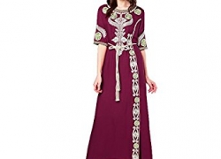 Baya Muslim Kaftan Dubai Long Sleeve Dress With Embroidery For Women Islamic Clothing Rayon Gown JALABIYA Baya