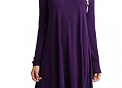 Bestisun Women’s Casual Long Sleeve Simple Loose Dress Shirt Bestisun