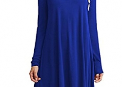 Bestisun Women’s Casual Long Sleeve Simple Loose Dress Shirt Bestisun