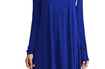 Bestisun Women’s Casual Long Sleeve Simple Loose Dress Shirt Bestisun