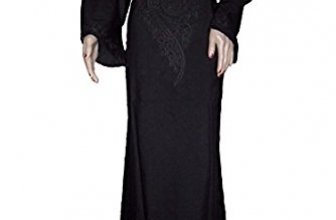Black Egyptian Islamic Cotton Abaya Jilbab Dress Kaftan Hijab Hajj Umrah All Sizes treasure.of.egypt
