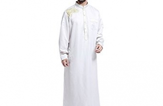 Cocohot Muslim Men Dress Big Abaya Muslim Dress Islamic Yards Robes Cocohot