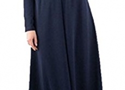 Coolred Women Gowns Muslim Abaya Long Dress Belted Islamic Dresses Coolred-Women