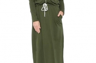 Coolred Women’s Dubai Tunic Muslim Islamic Kaftan Simple Long Dress For Girls Coolred-Women