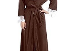 Coolred Women’s Long Sleeve Solid Simple Islamic Maxi Dress Coolred-Women