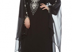 Covered Bliss Menal Kaftan for Women-Long Sleeve Maxi Dress, Gown Formal Elegent Luxury Party Wear