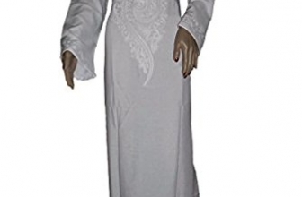 Egypt Islamic White Cotton Hajj Umrah Abaya Jilbab Dress Kaftan Hijab Maxi Isdal treasure.of.egypt