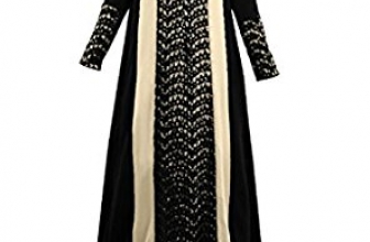 GladThink Women Arabian Traditional Muslim Loose Dress GladThink