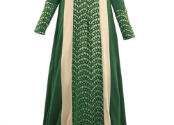 GladThink Women Arabian Traditional Muslim Loose Dress