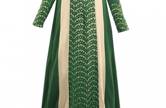 GladThink Women Arabian Traditional Muslim Loose Dress