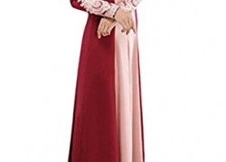 Honey GD Women’s Long Sleeve Stitch Islamic Muslim Full Length Dress Honey GD