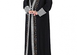 Honey GD Women’s Oversized Islamic Slim Fit Floral Soft Muslim Dress Honey GD