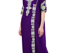 Islamic Clothing Embroidery Women Jalabiya Muslim Abaya Long Dubai Dress LF-14