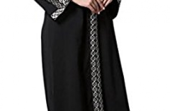 Jaycargogo Womens Casual Muslim Islamic Clothing Hooded Dress Jaycargogo