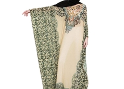 Joint Muslim Women Printing Easy Islamic Clothing Rayon Gown Middle East Long Dress
