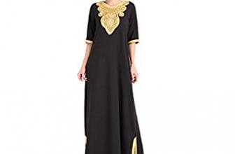 KaiCran Muslim Dress With Embroidery For Women Islamic Clothing Rayon Gown kaiCran