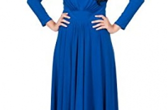 KOH KOH Womens Long Sleeve Flowy Empire Waist Fall Winter Party Gown Maxi Dress