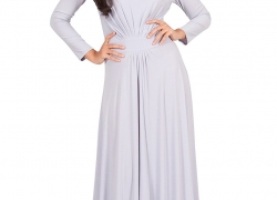 KOH KOH Womens Long Sleeve Flowy Empire Waist Fall Winter Party Gown Maxi Dress