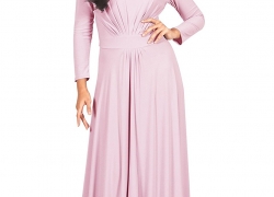 KOH KOH Womens Long Sleeve Flowy Empire Waist Fall Winter Party Gown Maxi Dress