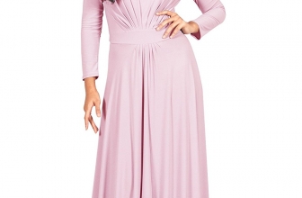 KOH KOH Womens Long Sleeve Flowy Empire Waist Fall Winter Party Gown Maxi Dress