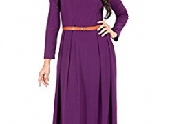 KOH KOH Womens Long Sleeve V-Neck Formal Fall Cocktail Evening Gown Maxi Dress