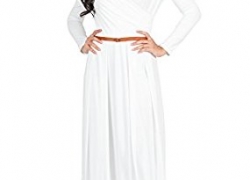 KOH KOH Womens Long V-Neck Full Sleeve Semi Formal Flowy Evening Cute Maxi Dress