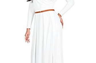 KOH KOH Womens Long V-Neck Full Sleeve Semi Formal Flowy Evening Cute Maxi Dress