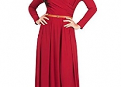 KOH KOH Womens Long V-Neck Full Sleeve Semi Formal Flowy Evening Cute Maxi Dress