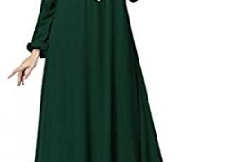 LD Womens Muslim Long Sleeve Maxi Dress Plus Size LD-women clothes