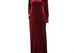 Long Dresses for Women Muslim Women Islamic Splice Pure Color Plus Size Middle East Long Dress