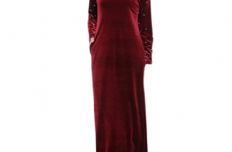 Long Dresses for Women Muslim Women Islamic Splice Pure Color Plus Size Middle East Long Dress