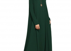 MakeMeChic Women’s Long Sleeve Casual Loose Pocket Maxi Long Party Dress