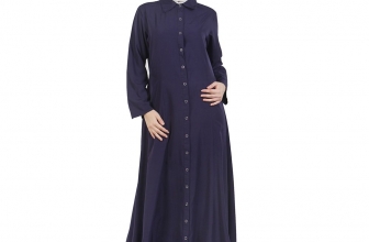 Momin Libas Women’s Adifaah Full Front Button Open Abaya